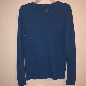 Blue long sleeved thermal